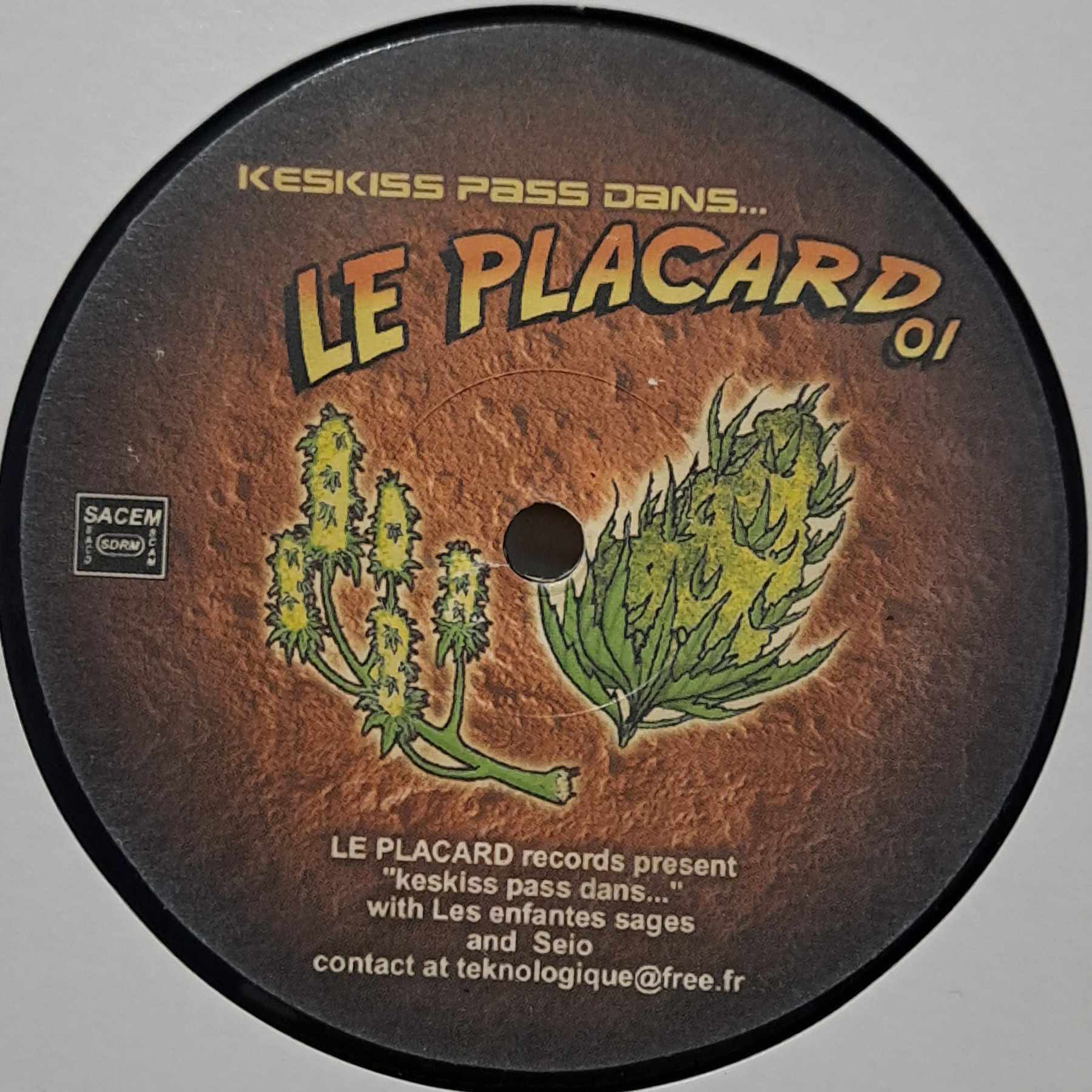 Le Placard 01 - vinyle freetekno
